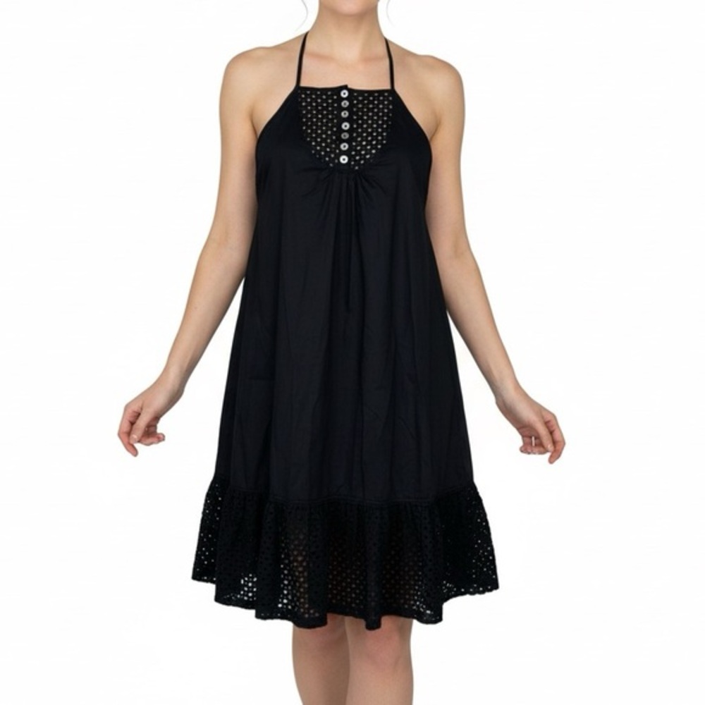 NWT Free People Calico Cotton Trapeze Eyelet Top Dress S